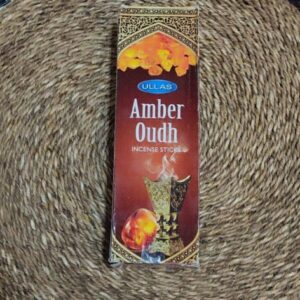 فروش عمده پک 12بسته‌ای عود شاخه‌ای امبر عود (Amber Oudh) برند اولاس (Ullas)